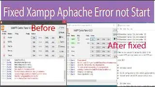 ✅ Fixed XAMPP Apache Error: 