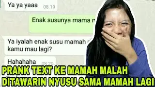 PRANK TEXT MAMAH PAKE LAGU ENAK SUSUNYA MAMAH - FAIHA | FAIL GARA GARA DUIT MAMAH ILANG