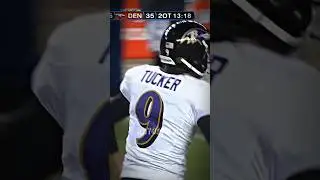 When a rookie Justin Tucker sent the Ravens to the AFC Championship‼️ #nfl #shorts
