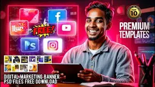 Top 10 Digital Marketing Banner PSD Files Free Download | Photoshop Templates | dilography 💛