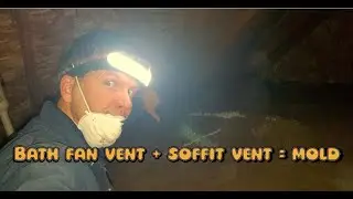 Why you don't vent a bath fan to a soffit vent
