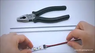 LEDLightingHut Ultra Slim 2 Conductor 8/10 mm Strip to Wire/Strip Clamp on Solderless Connector