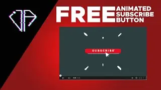 Free Animated Youtube Subscribe Button No. 2 on Green Screen