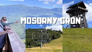 Mosorny Groń 2024 wieża widokowa, kolejka | widok na Babią Górę i Tatry | Tabakowy Chodnik |