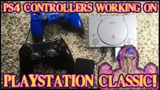 HOW TO USE Dual Shock 4 (PS4) Controllers On The Playstation Classic With Analog + Rumble!