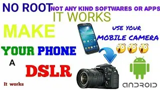 How to click images like DSLR in ANDROID no softwares no apps and no root