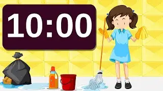 10 Minute Timer Clean up Countdown for Kids! | 10 Minute Countdown Timer