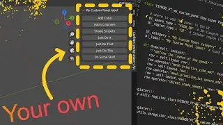 Create a Custom Blender Panel with less than 50 lines of Python code
