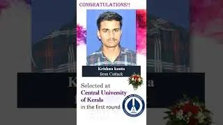 CUET 2024 RESULT | CU KERLA | UTKALA PHYSICS RESULT | CONGRATULATIONS KRISHNA KANTA