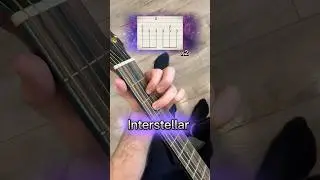 ЛЁГКАЯ КОСМИЧЕСКАЯ МЕЛОДИЯ НА ГИТАРЕ (Interstellar) + табы