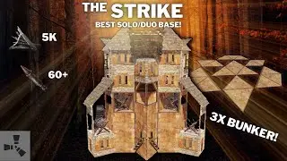 THE STRIKE TUTORIAL•SOLO/DUO•CHEAP•3XBUNKER•MINI CHINA WALL•BEST SOLO/ DUO RUST BASE•BASEDESIGN2024