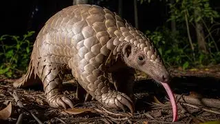 How do pangolins survive in the wild?🤔 #wildlife #animal