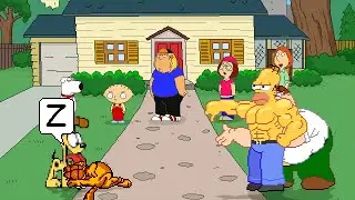 Mugen #139 Garfield & Odie vs Homer Simpson & Peter Griffin