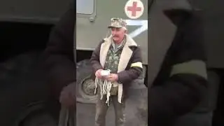 Russians use medical machines to transport ammunition