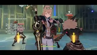 Genshin Impact: Musk reef Floor 1 but only using Mondstadt Characters