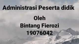 Administrasi Peserta Didik| Presentasi Online