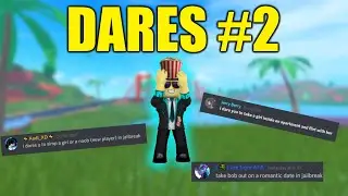 Jailbreak dares #2  SIMPING FOR GIRLS!! | Roblox Jailbreak