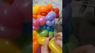 Куколка из воздушных шаров. В процессе 🥰🌈🎈
