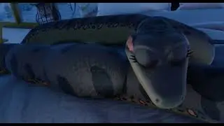 Snake gulps down human vore 