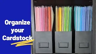 Cardstock Organization for Any Space
