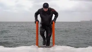 Winter swimming in Chicago