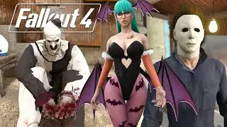 Fallout 4 - Friday the 13th - Jason Voorhees, Michael Myers, Art the Clown & Friendly Phantom