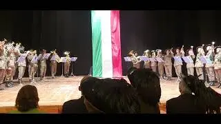 L'alzabandiera della Fanfara dei Bersaglieri a Osimo