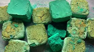 Soft and Silky Green Iron Oxide Blocks Pasted with Gym chalk