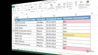 Excel 2013 Сортировка и фильтрация данных