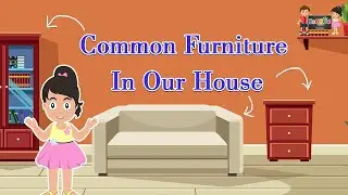 Common Furniture In House l Furniture In House | Learn Names of Furniture for Kids | KooBoo