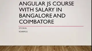 Angular JS Course with Salary in Bangalore and Coimbatore-etcoe.in