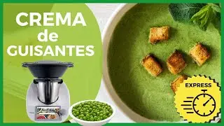CREMA de GUISANTES🫛​ con THERMOMIX paso a paso. Receta Exprés, fácil y saludable 🤩