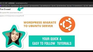 404 Not Found The requested URL was not found on this server after migrate