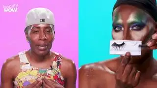 NINA BO'NINA BROWN   FIERCEST DRAG QUEEN MAKEUP TRANSFORMATION