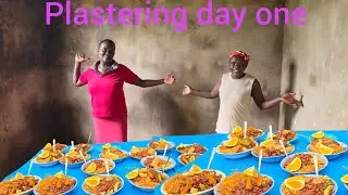 Plastering Dorothy's dream house 🏠 begins +cooking beans 🫘 stew and authentic rice s for kids/worker