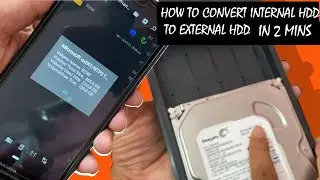 How To Convert Internal Hard Disk To External Hard Disk In 2 Mins||How To Connect External in mobile