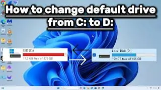 How To Change Default Drive From C to D  (Windows 10/11) | Boost Speed & Free Up Space! 🚀