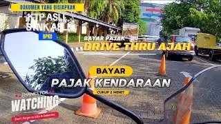 CARA BAYAR PAJAK DI DRIVE THRU #pajakkendaraanbermotor #pageforyou #tutorial