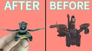 I Made Skibidi toilet on wheels with saws How to make toys