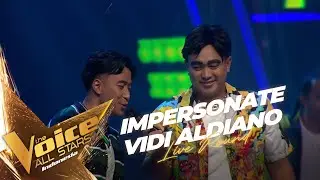 Gilang Dirga Impersonate Vidi Aldiano - Status Palsu | Live Round | The Voice All Stars Indonesia