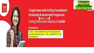 Keep India Smiling Foundation Scholarship For Class XI & UG 2022-23 Result declared  by Asif Sir