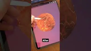 EASY LAVA EFFECT IN 3D SCULPT #digitalart #shorts