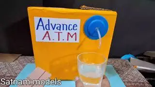 Water atm machine working model || Water dispenser with card || making Water atm with card