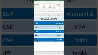 Cotação do dólar no Excel