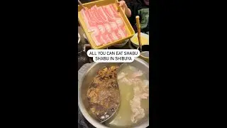 All You Can Eat Shabu Shabu in Shibuya !  - Nabezo #shorts