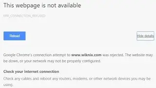 Fix ERR_CONNECTION_REFUSED Error