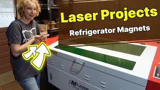 Using a CO2 Laser Engraver Cutter to Create Gifts - Refrigerator Magnets