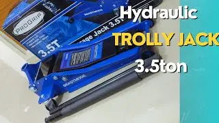 Hydraulic Trolly Jack 3.5Ton, Mild Steel Heavy Vehicle PROGRIP GARAGE JACK, For Car Lifting