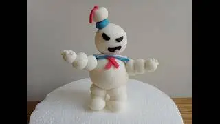 Ghostbusters Stay Puft Marshmallow Man Cake Topper . . . how to
