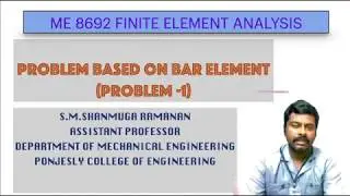 FEA BAR (PROBLEM 1)